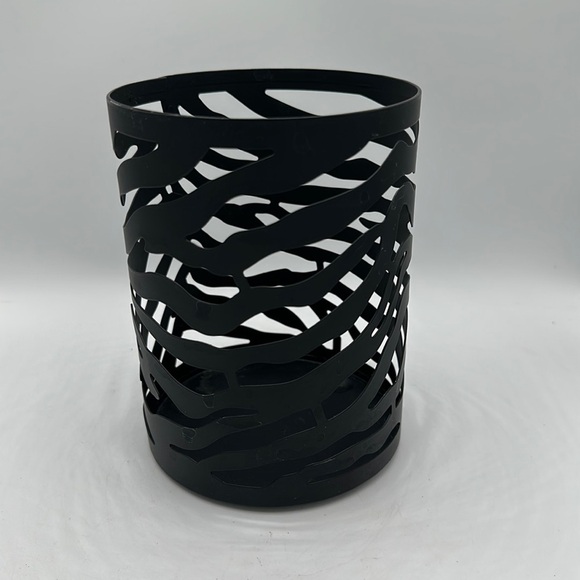 Zebra stripe metal candle holder #2 - Picture 1 of 4